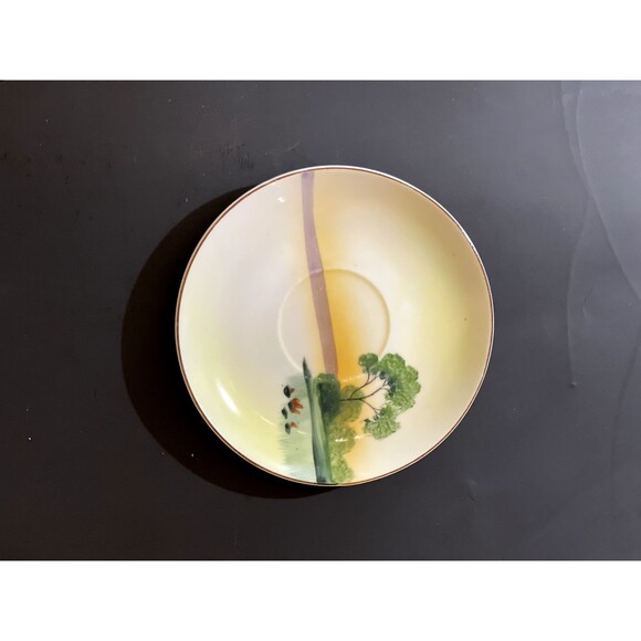 3 PCS antique chikaramachi saucer, hand paint, made in Japan. - Picture 1 of 4